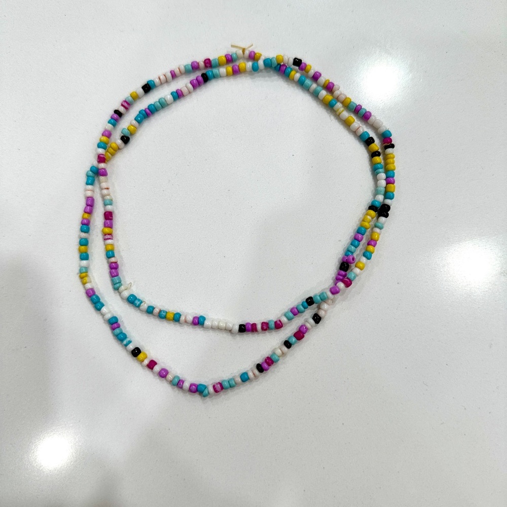 Beaded choker necklace